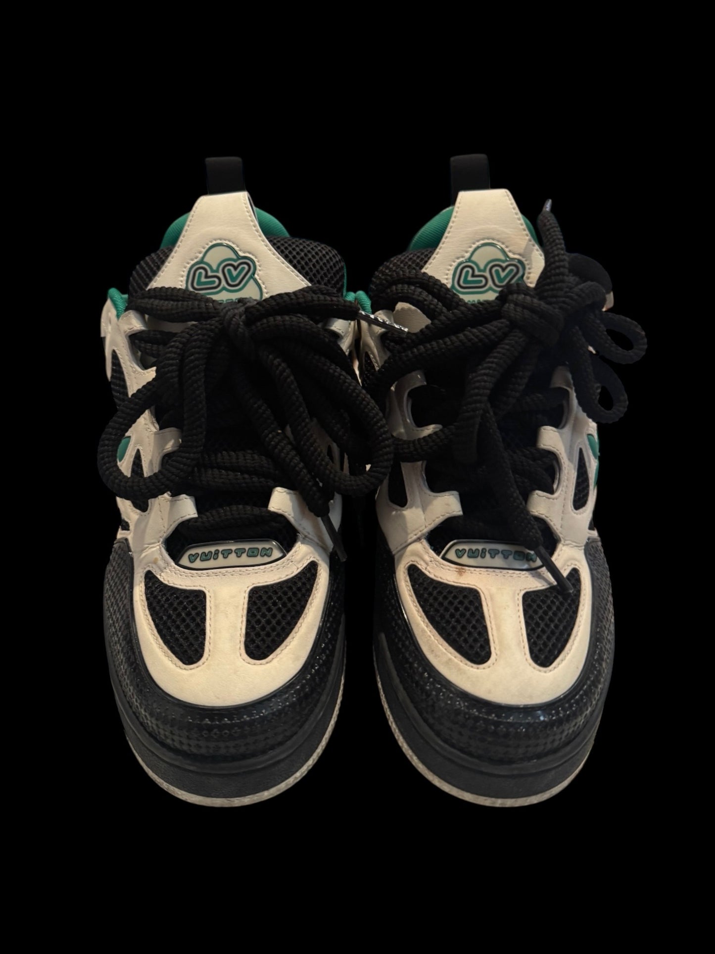 Preowned Green/Black LV Sk8s size 7 (fits 8.5-9)