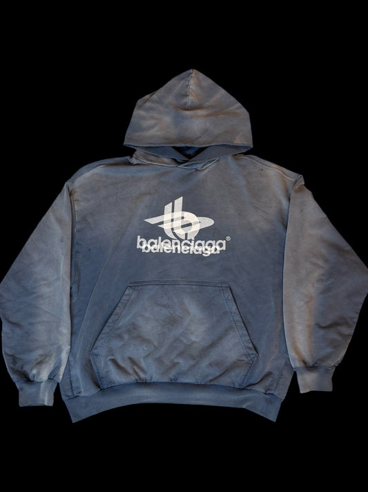 Balenciaga Phantom Overlapping Logo Hoodie size XS (fits S-M)