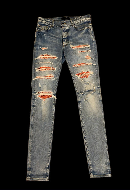 Orange Patch Amiri Jeans size 30
