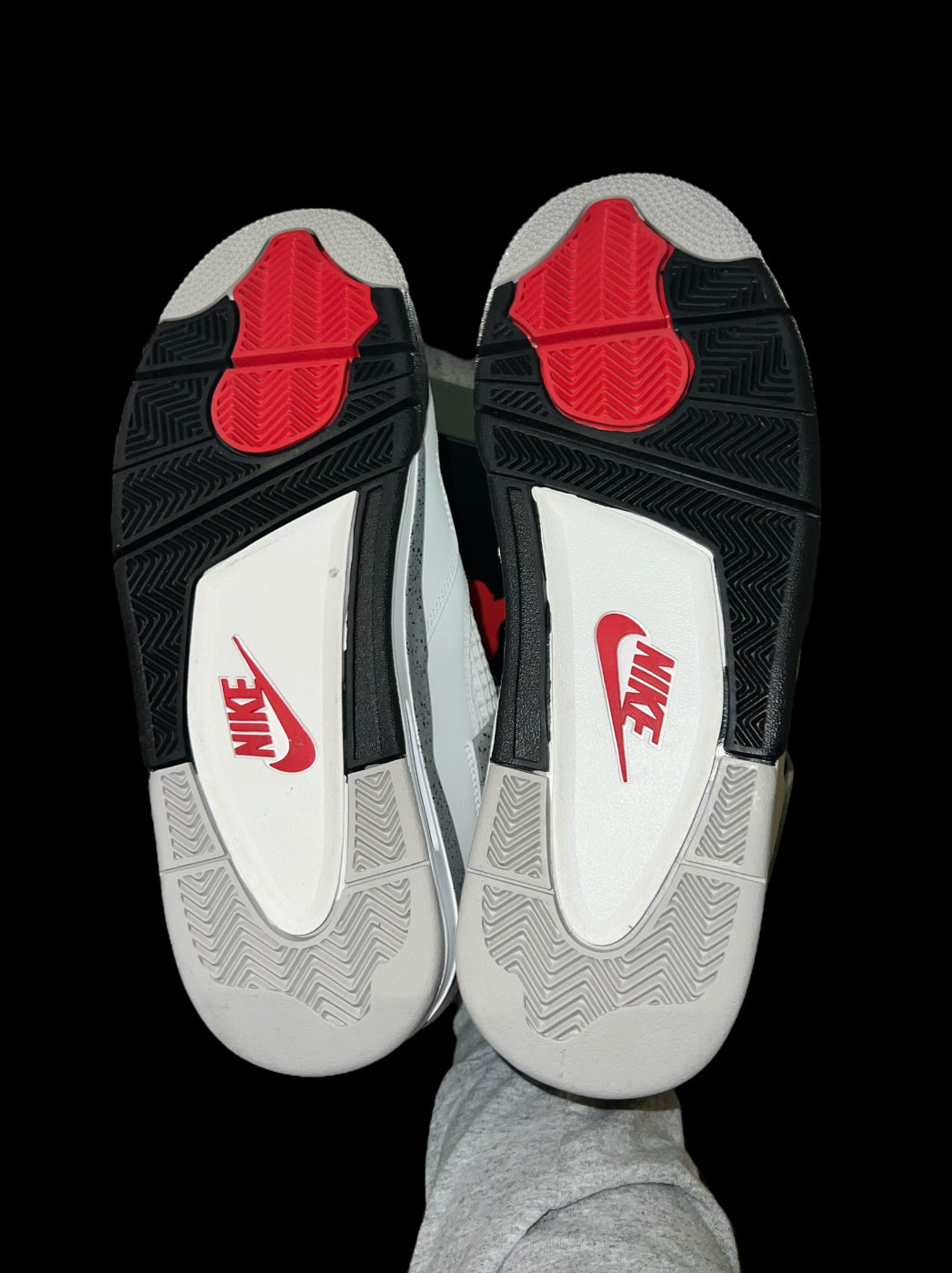 Preowned White Cement 4s size 10.5