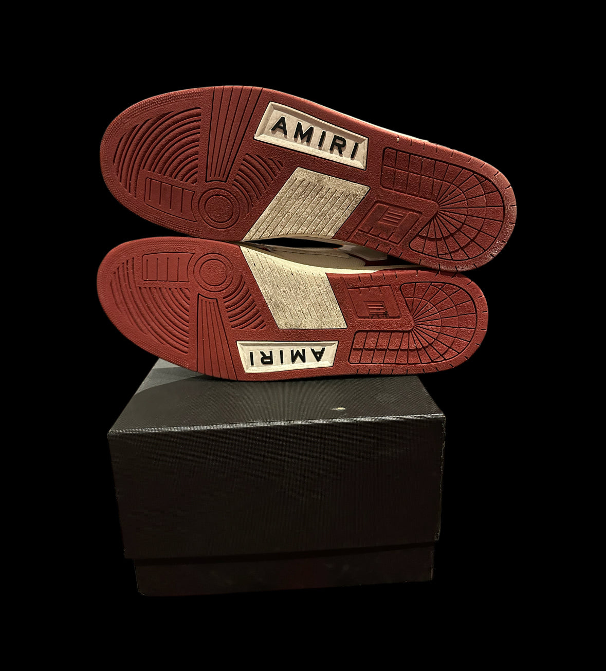 Preowned Amiri Skeleton Lows size 47 (fits a 14)