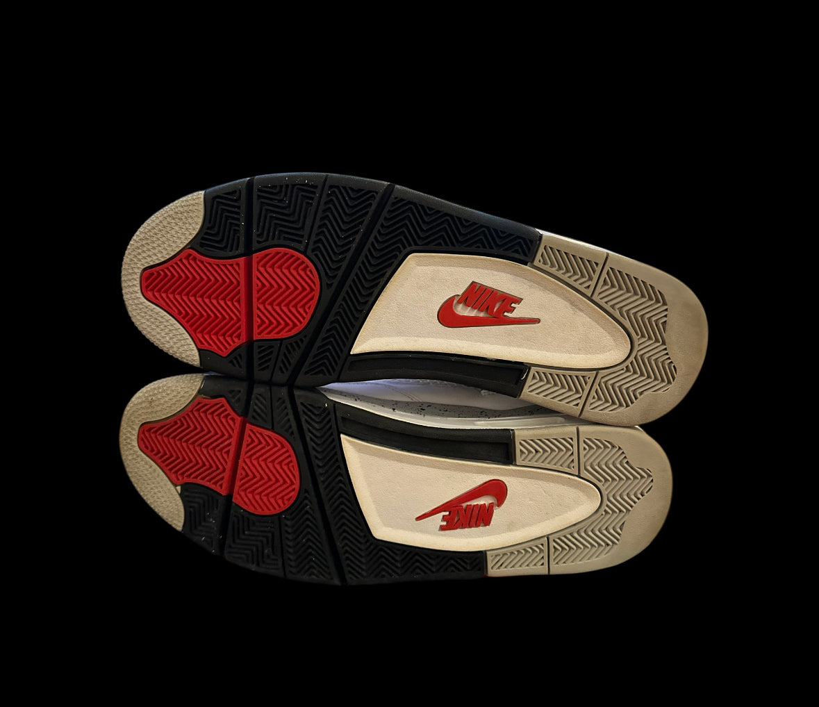 Preowned White Cement 4s size 14