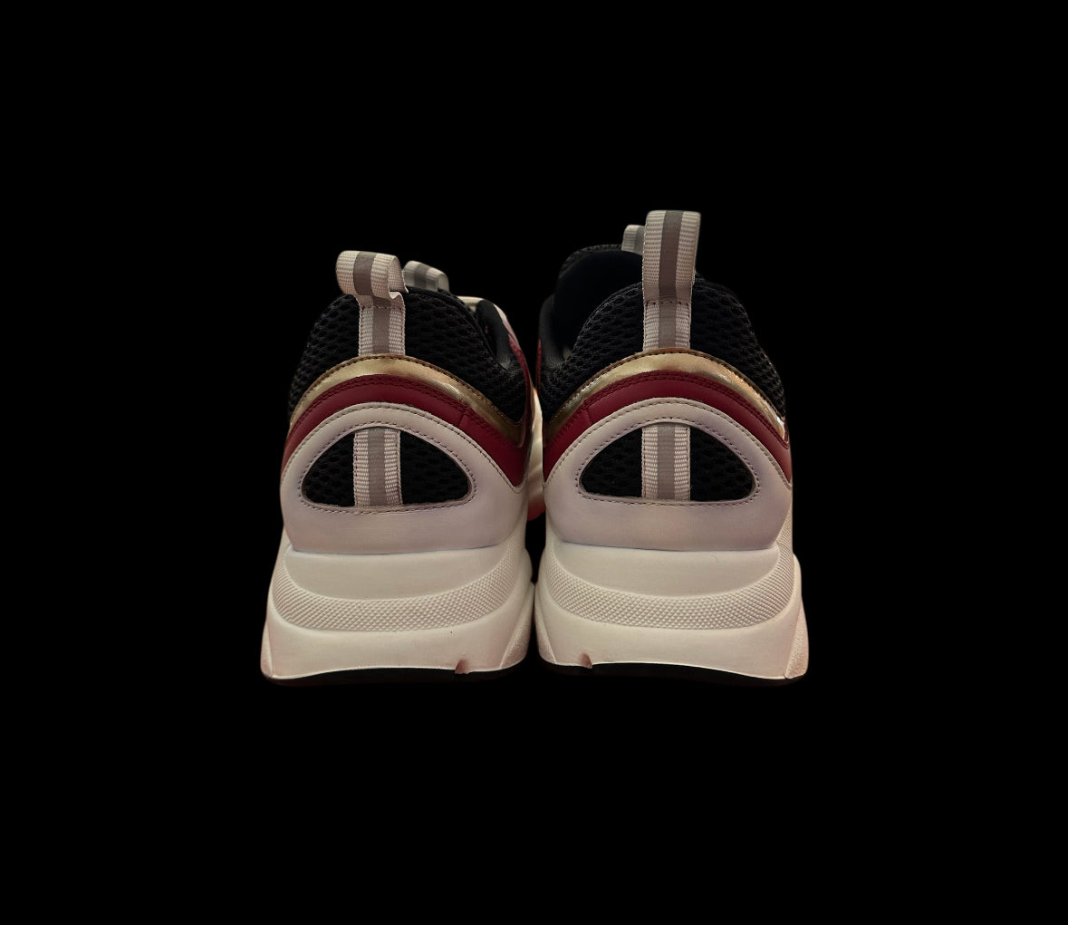 Preowned White/Burgundy/Gold size 45 (fits a 12-12.5)