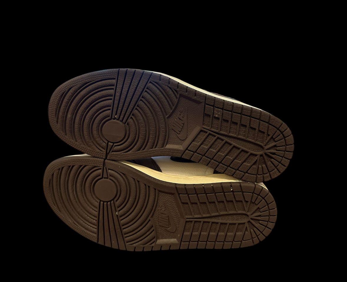 Preowned Travis Scott 1 Mocha Highs size 8