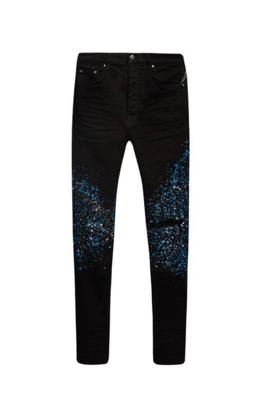 Amiri Crystal Painter Black Jeans