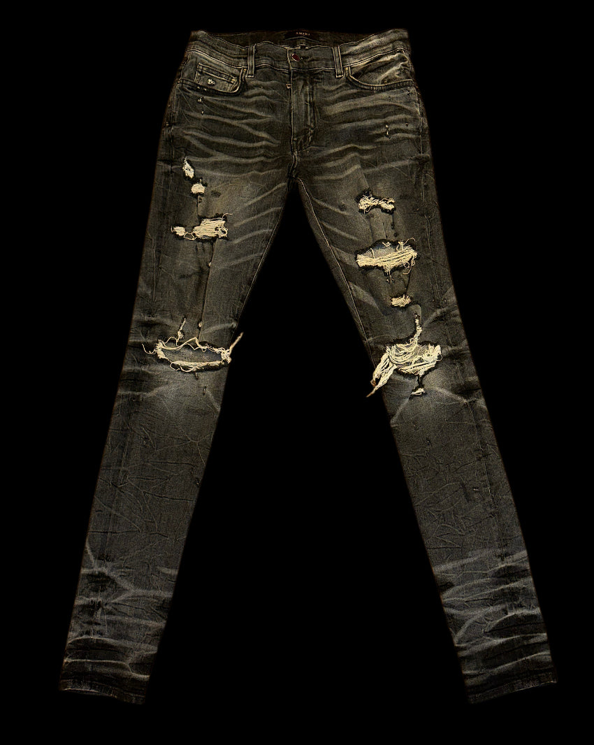 Grey Distressed Amiri Jeans size 30