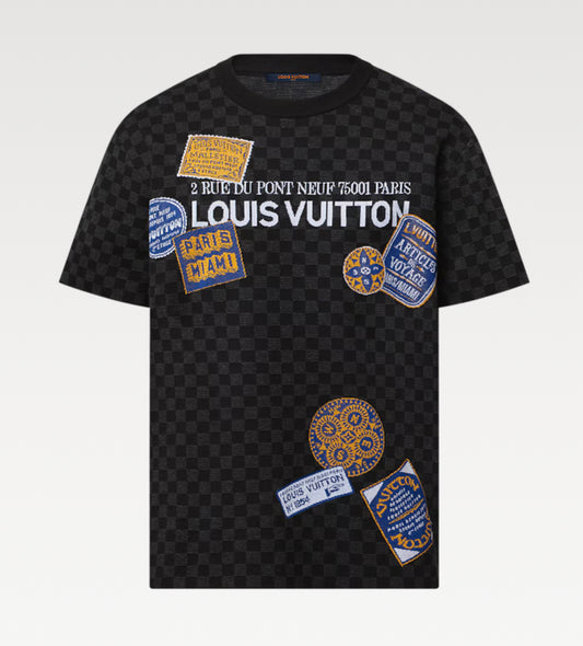 LV Damier Short-Sleeved Signature T-shirt