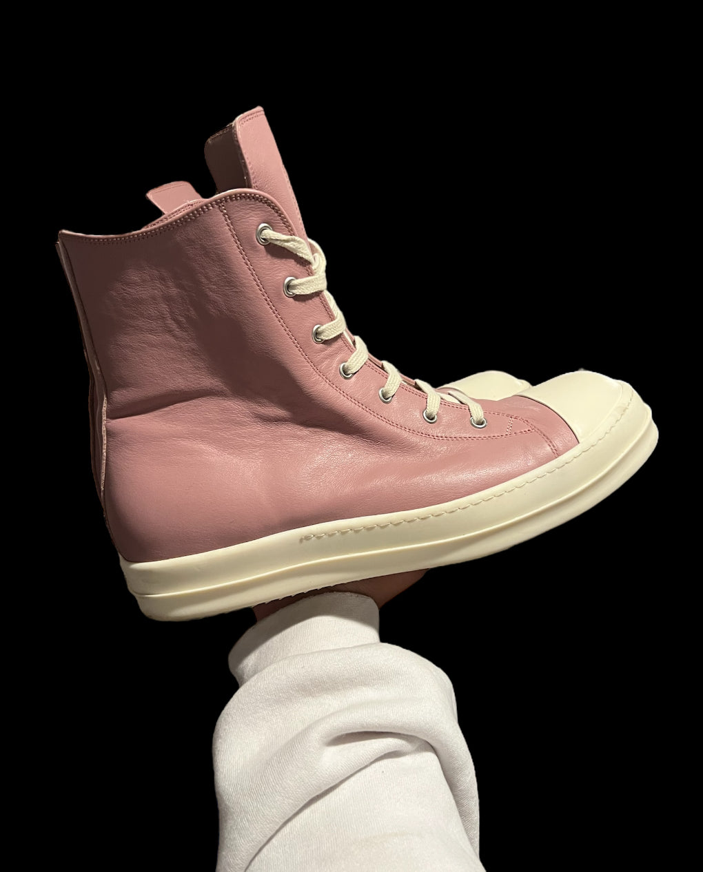 Preowned Rick Owen Pink Highs size 45 (fits 12-13)