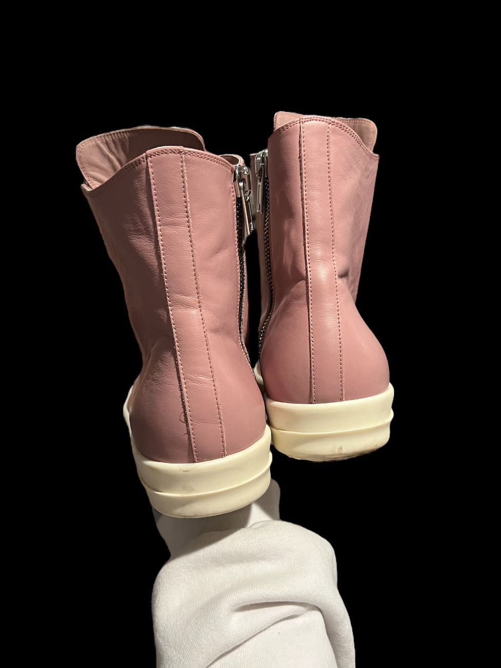 Preowned Rick Owen Pink Highs size 45 (fits 12-13)