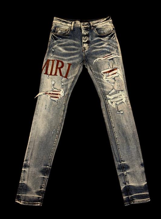 Burgundy Amiri Jeans size 30