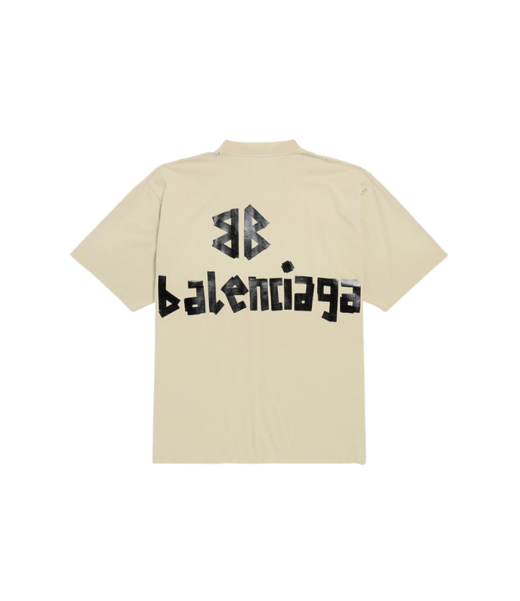 Balenciaga Oversized Tape Logo T-Shirt
