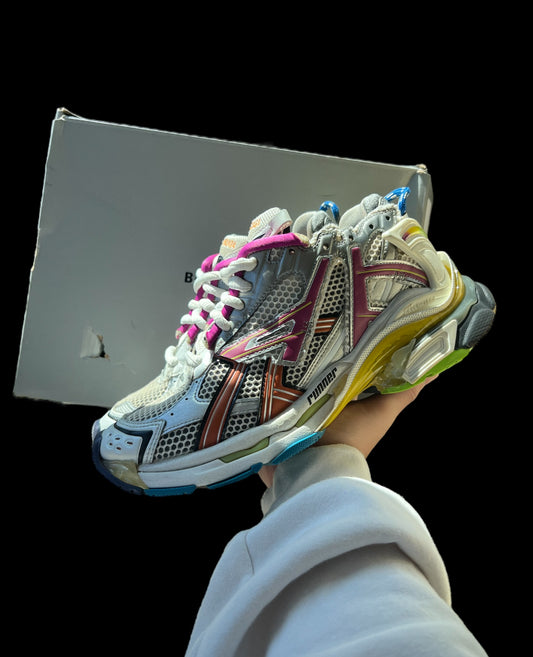 Preowned Multi-Color Balenciaga Runners size 39 (fits 7-7.5)
