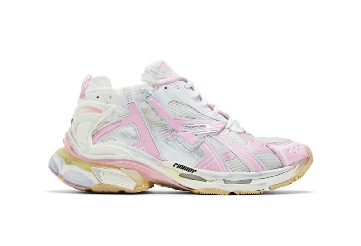 White/Pink Balenciaga Runners