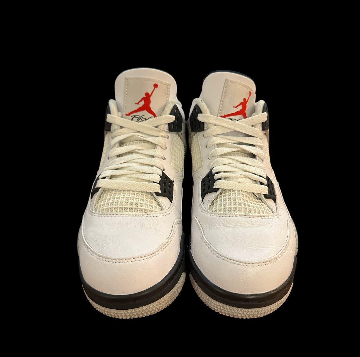 Preowned White Cement 4s size 8