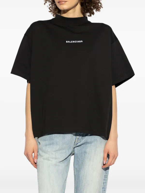 Balenciaga Logo Embroidered T-Shirt