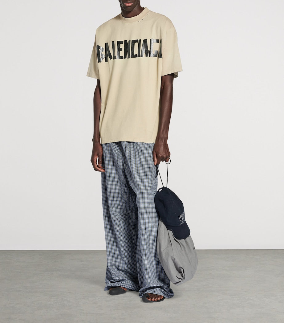 Balenciaga Oversized Tape Logo T-Shirt