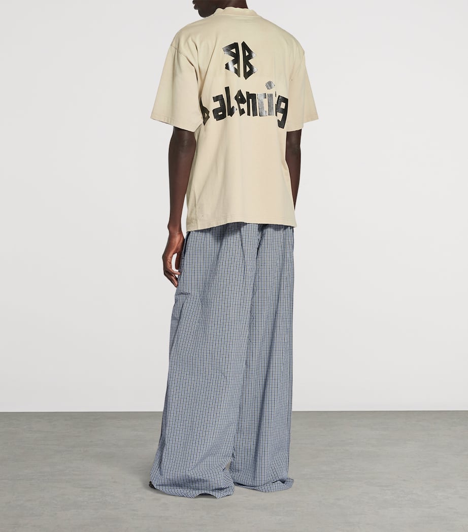Balenciaga Oversized Tape Logo T-Shirt