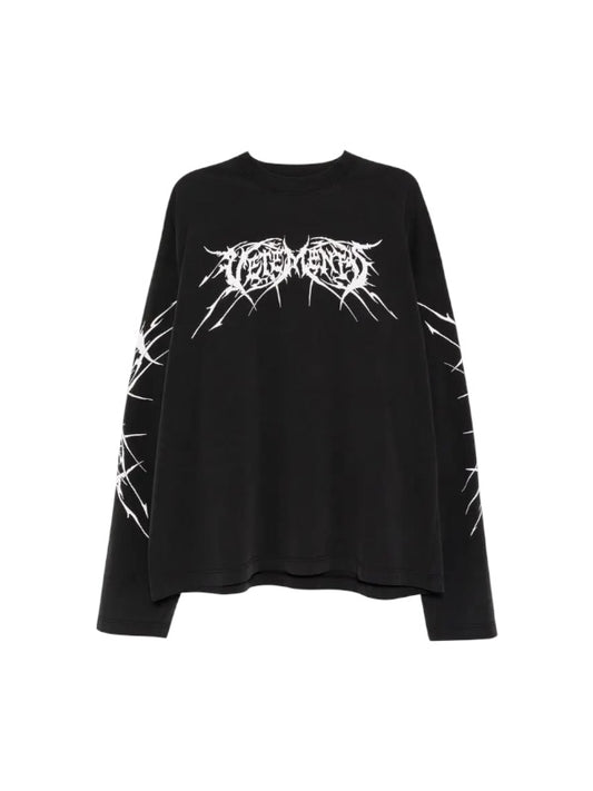Vetements Black Logos Long Sleeve