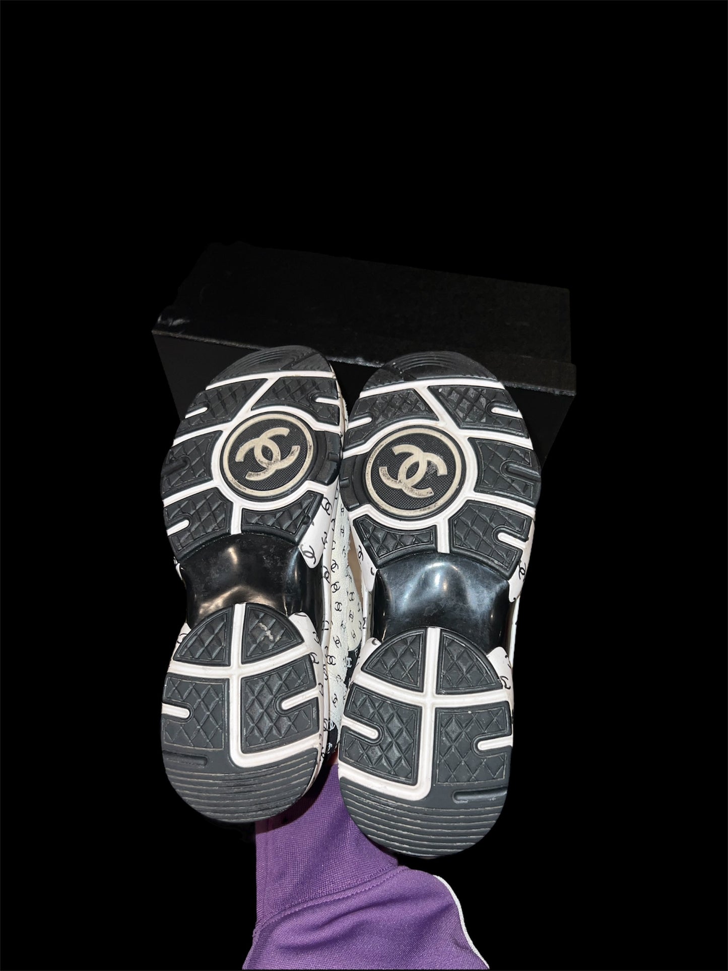 Preowned Chanel Runners size 38 (fits 8W-8.5W)