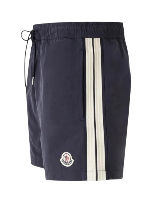Moncler Striped Detail Swim Shorts