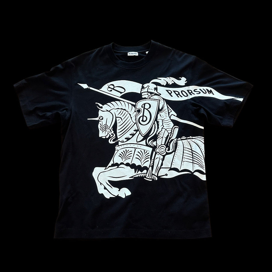 Black Burberry T-Shirt size L
