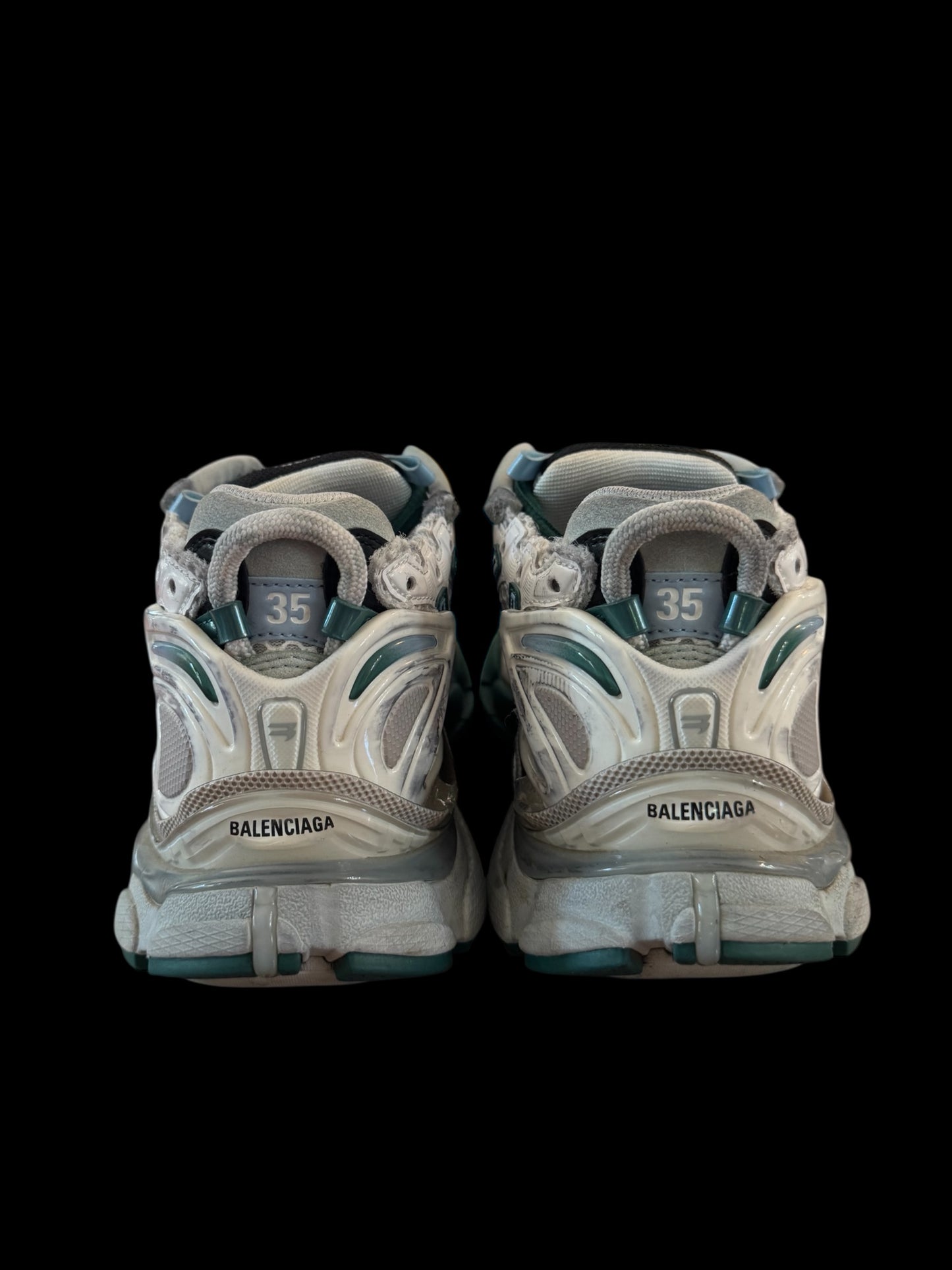Preowned Artic Balenciaga Runners size 35 (fits 4-5)