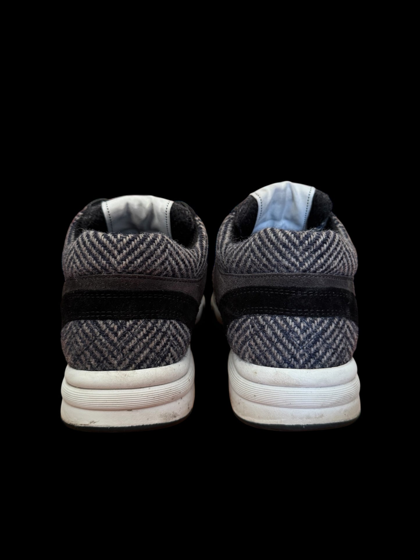 Preowned Black/Grey Tweed Chanel Runners size 36.5 (fits 6.5W-7W)