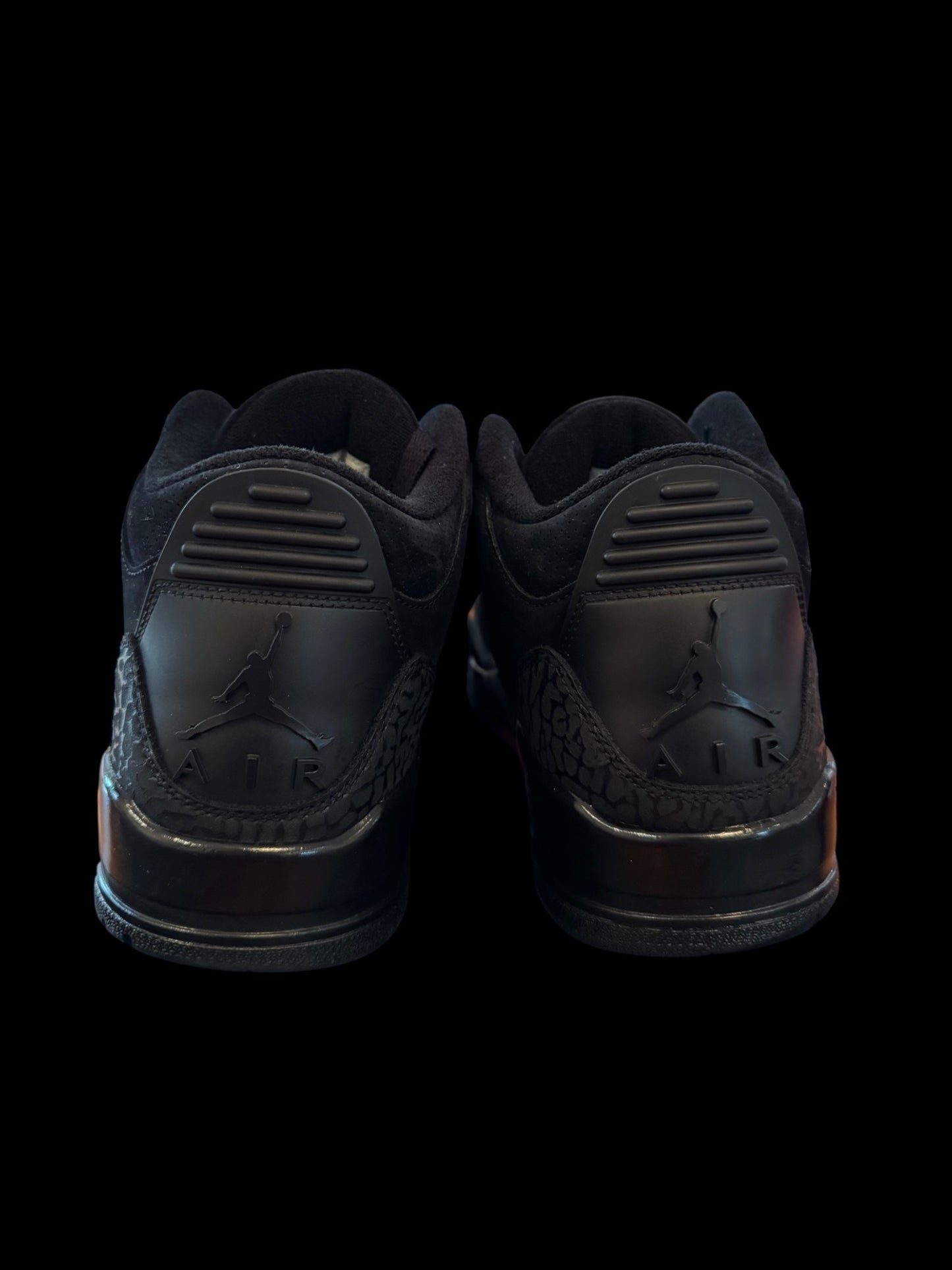 Preowned Black Cat 3s size 9
