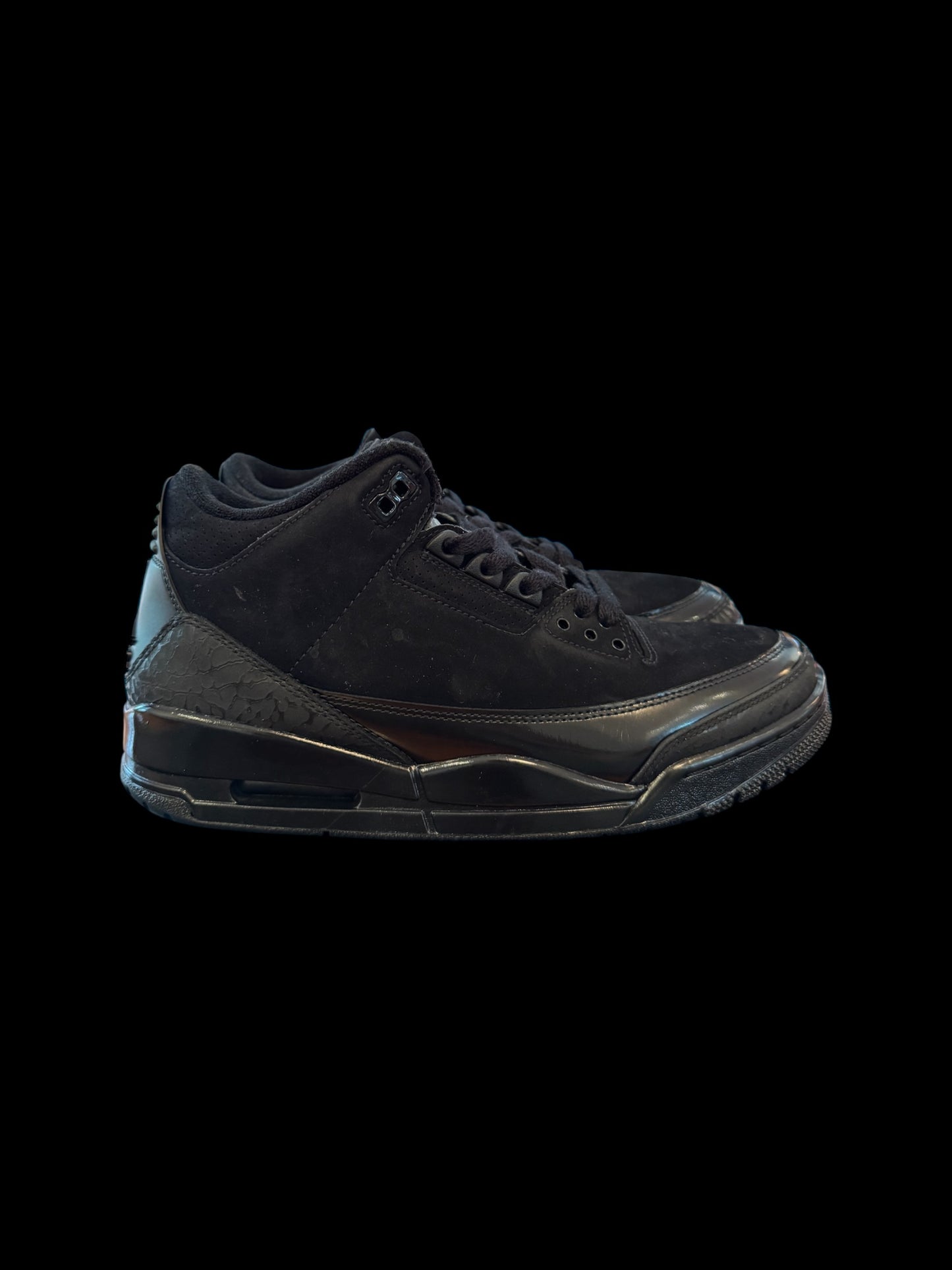 Preowned Black Cat 3s size 9