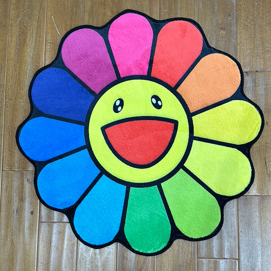 Murakami Rainbow Flower Rug