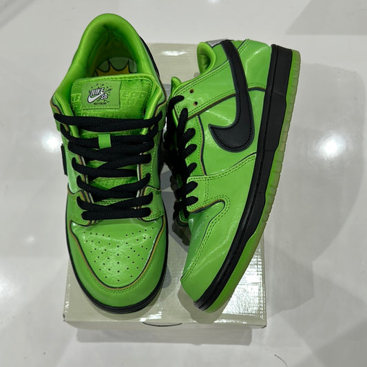 Preowned Power Puff Buttercup SB Dunks