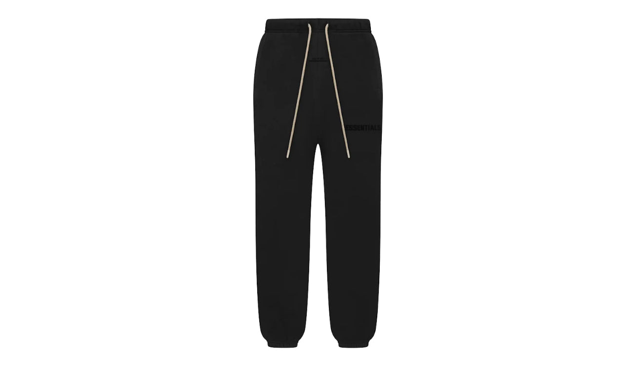 FOG Essentials Jet Black Cream Drawstring Sweatpant