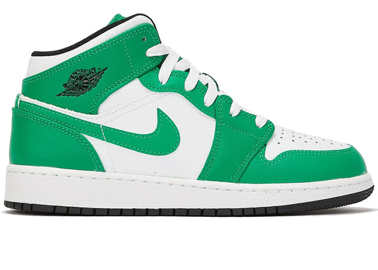 Jordan 1 Mid Lucky Green (GS)