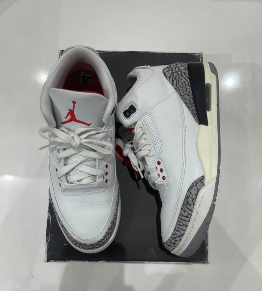 Preowned Jordan 3 White Cement ‘Reimagined’