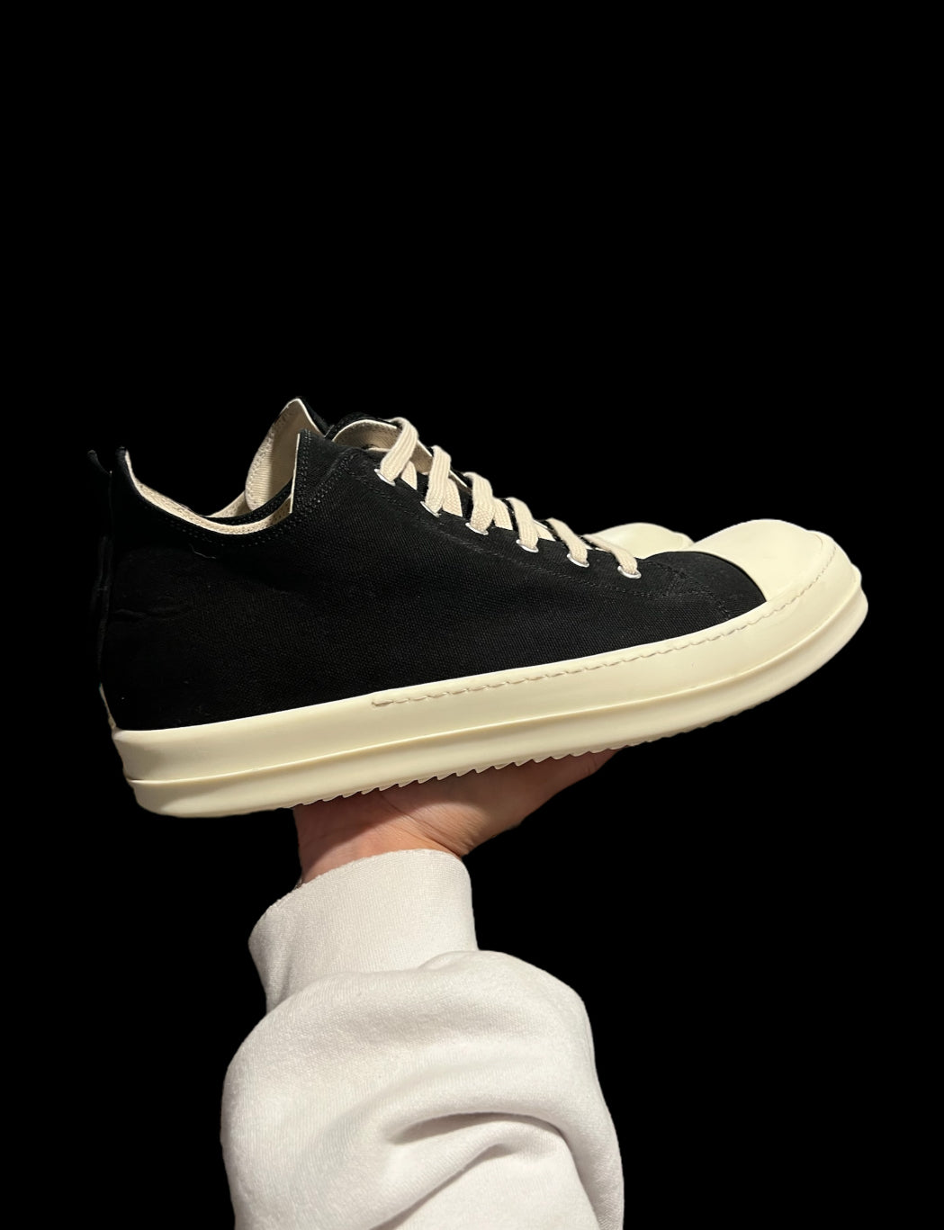 Preowned Rick Owens DRKSHDW Ramone Lows size 45 (fits 12-12.5)