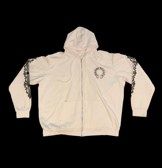 Chrome Hearts Zip Up Hoodie size XXL