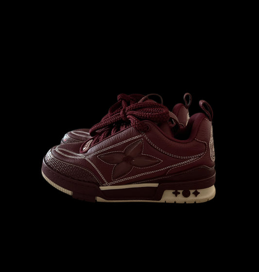 Preowned Burgundy LV Sk8s size 4 (fits 5.5-6)