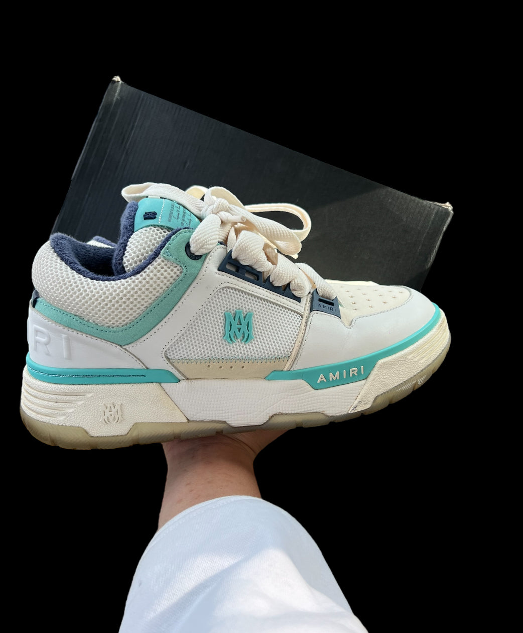 Preowned Blue Amiri A Ma 1s size 43 (fits 10-10.5)