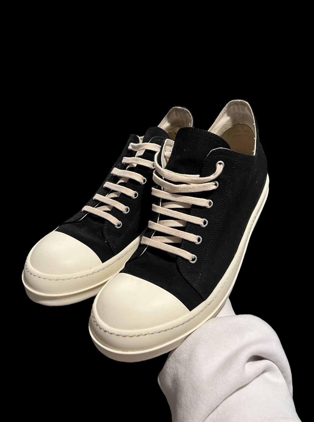 Preowned Rick Owens DRKSHDW Ramone Lows size 45 (fits 12-12.5)