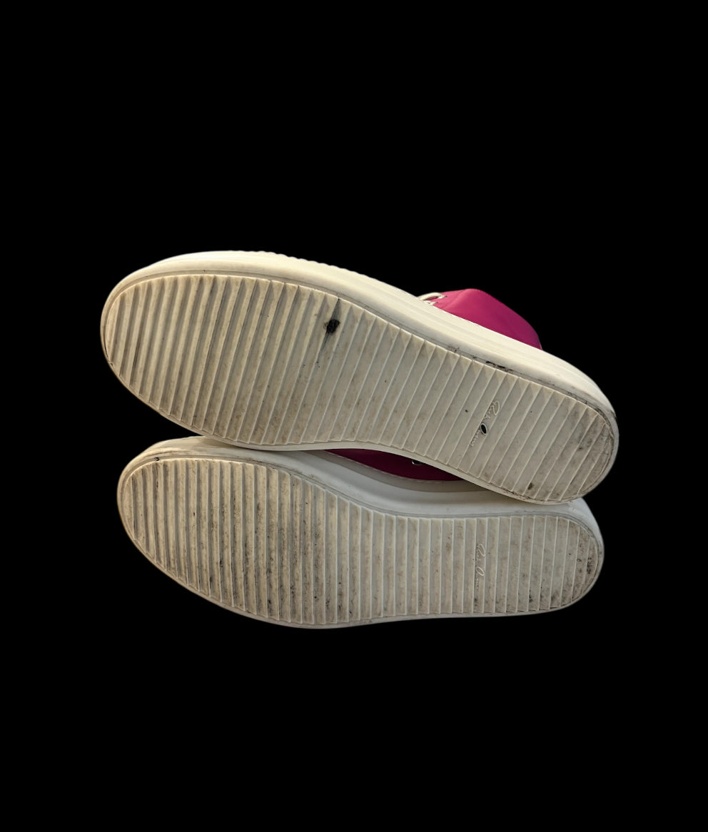 Preowned Hot Pink Rick Owen Ramone Highs size 44 (fits 11-11.5)