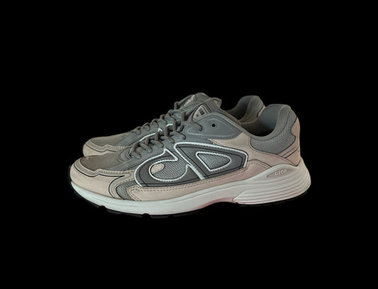 Preowned Coral/Grey Dior B30s size 45 (fits a 12)