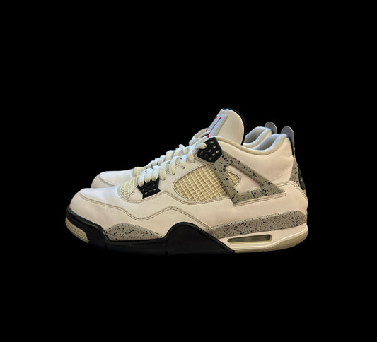Preowned White Cement 4s size 12
