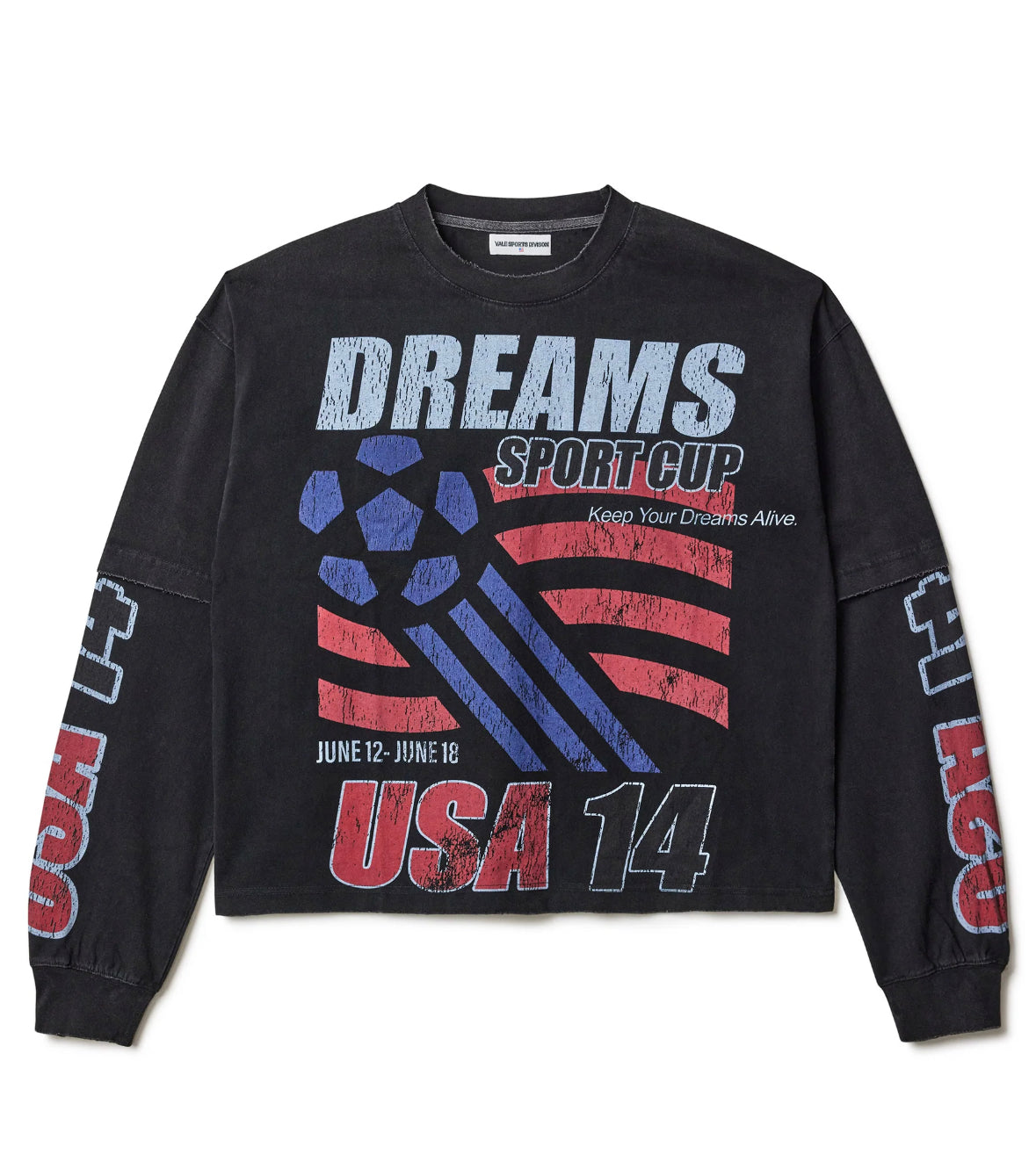 Vale Black USA14 Long Sleeve T-Shirt