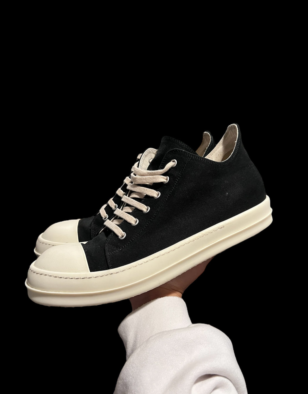 Preowned Rick Owens DRKSHDW Ramone Lows size 45 (fits 12-12.5)