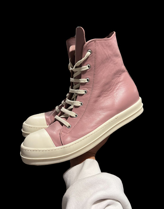 Preowned Rick Owen Pink Highs size 45 (fits 12-13)