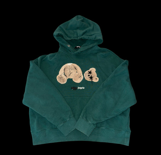 Green Palm Angels Bear Hoodie Size L