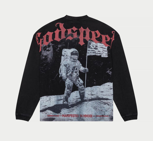 God Speed 1969 Black Long Sleeve T-shirt