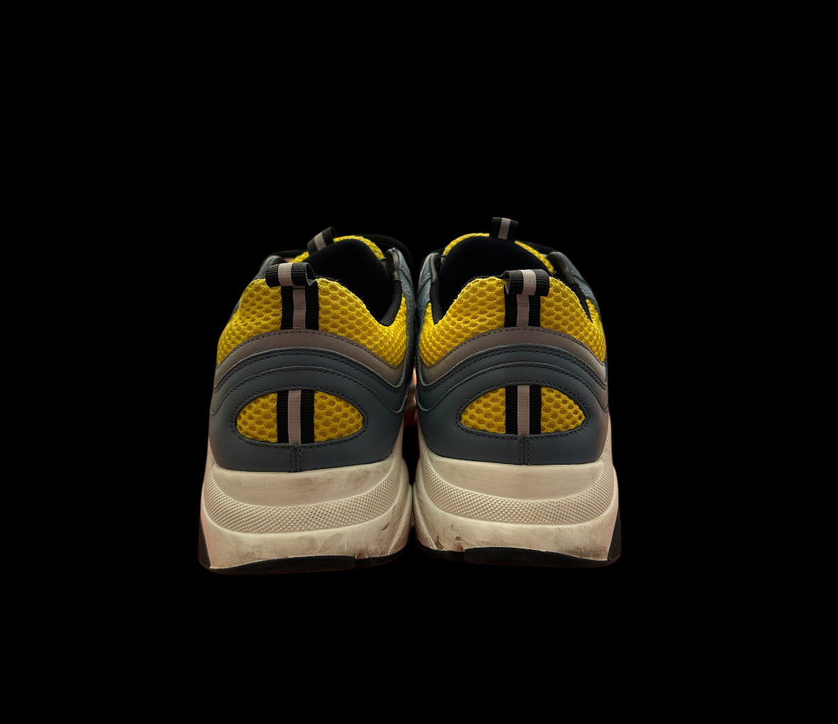 Preowned Blue/Yellow Dior B22 size 43 (fits a 10-10.5)
