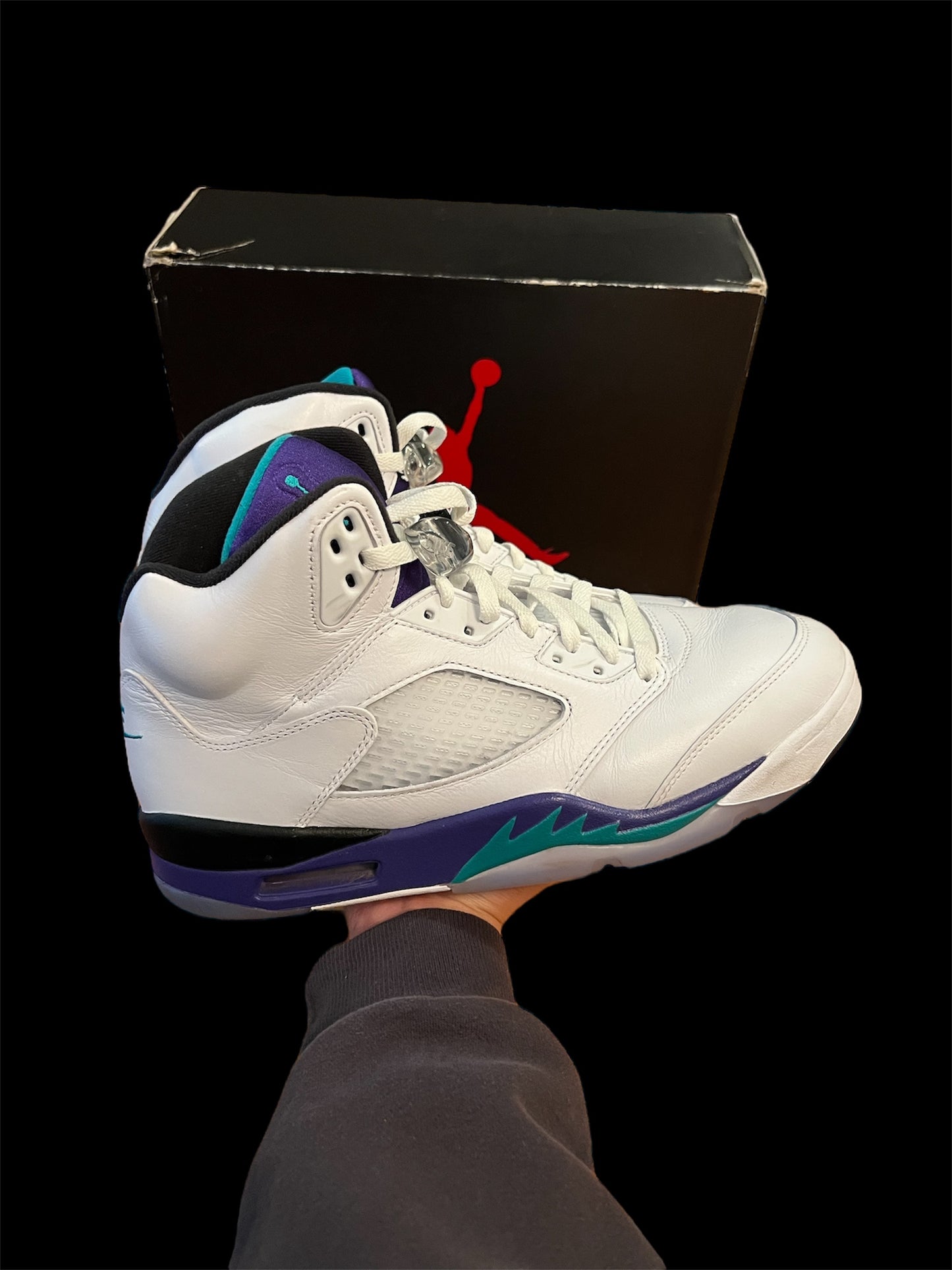 Preowned Grape 5s size 10.5