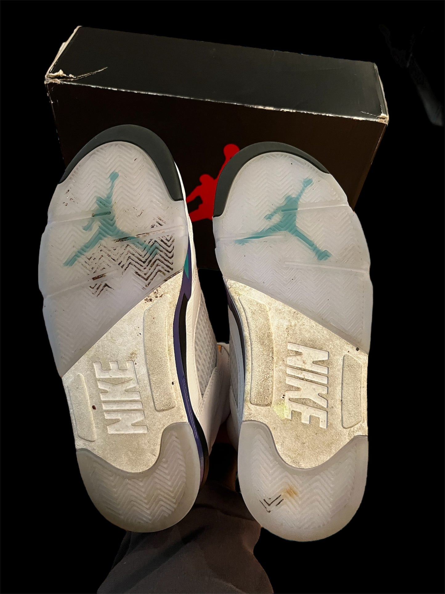 Preowned Grape 5s size 10.5